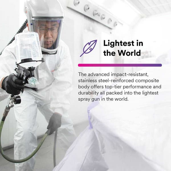 3m Suorituskyky Gravity Sumuttava Pään Täyttö Hvlp Musta