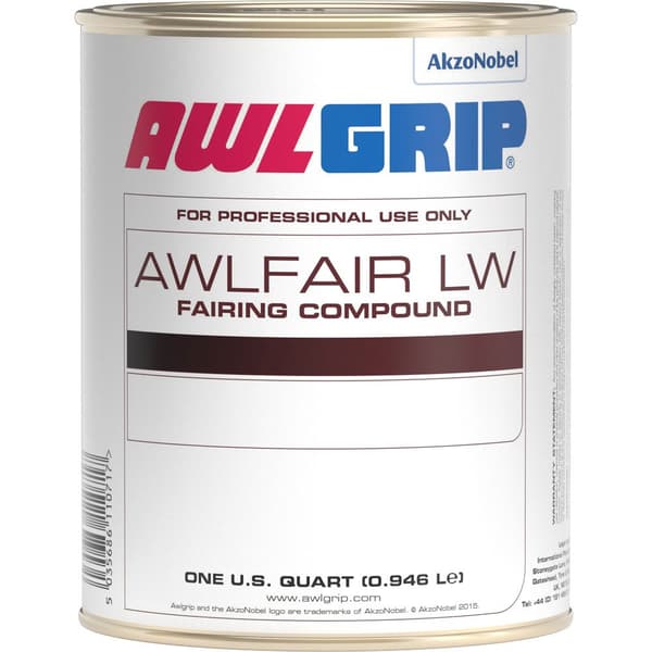 Awlgrip 7.6 Litraa Awlfair L.w. Awlfair L.w. Nopea Epoksitäyteaine Punainen