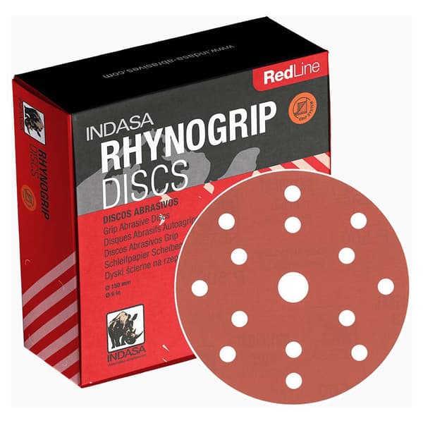 Indasa Slippappersrulle Rhynogrip Red Line P320 115 Mm 25 M Rosa