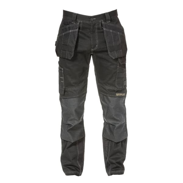 Caterpillar Mens Floor Layer Flex Trouser Black 38L