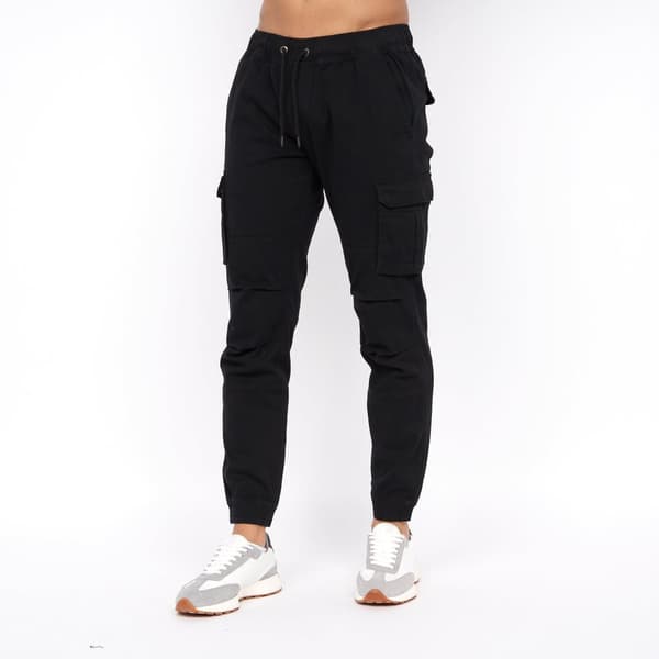 Crosshatch Mens Pendles Cargo Trousers Black XL