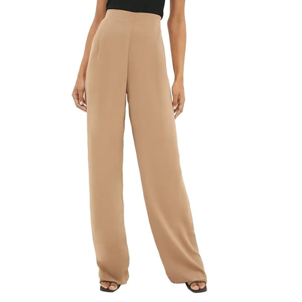 Dorothy Perkins Byxor med vida ben för kvinnor/damer med långa ben Taupe 10 UK