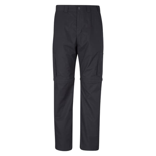 Mountain Warehouse Mens Trek II Convertible Hiking Trousers Black 36R