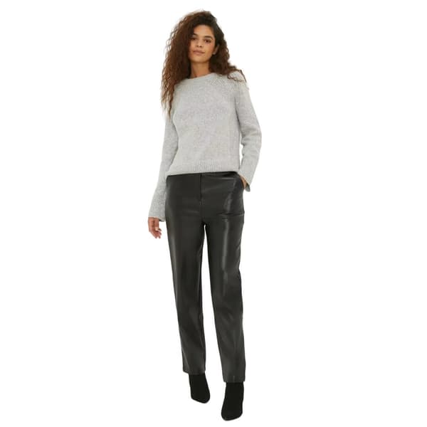 Dorothy Perkins Womens/Ladies Faux Leather Tall Ankle Grazer Trousers Black 14 UK