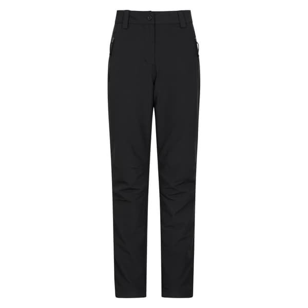 Mountain Warehouse Womens/Ladies Arctic II Stretch Fleece Lined Long Trousers Black 6 UK R