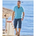 Miniatyrbilde 4 av 4: Atlas For Men Mens Denim Cargo Cropped Trousers