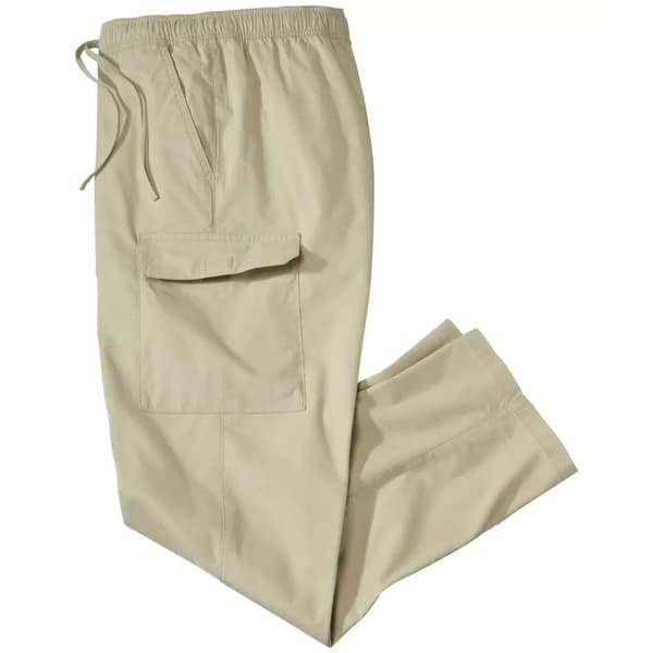Atlas For Men Cargo bukser med elastik i taljen til mænd Beige XL