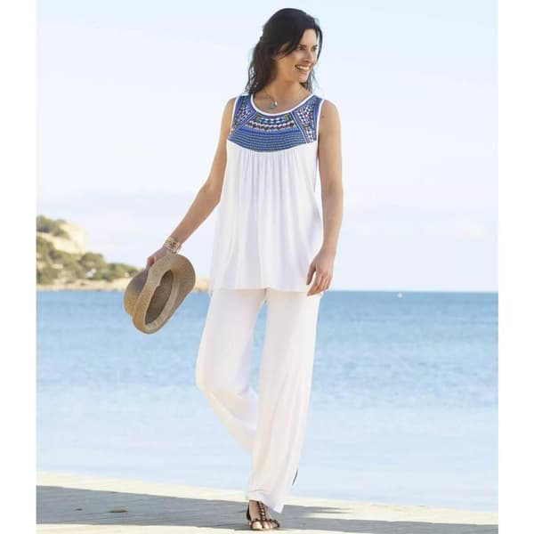 Atlas for Women Womens/Ladies Wide Leg Trousers