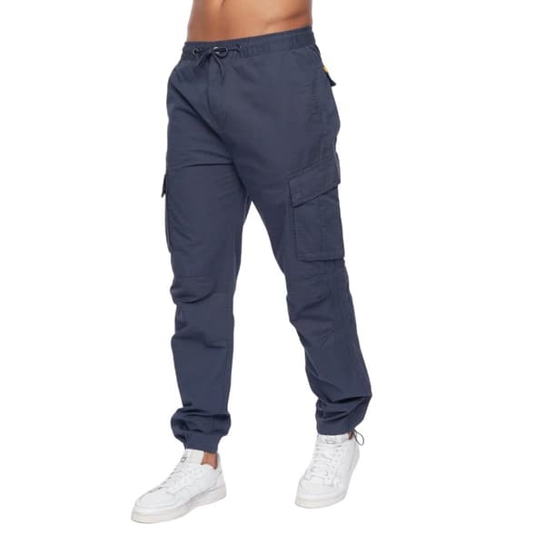 Crosshatch Mens Sidemoore Cargo Trousers Navy 34R