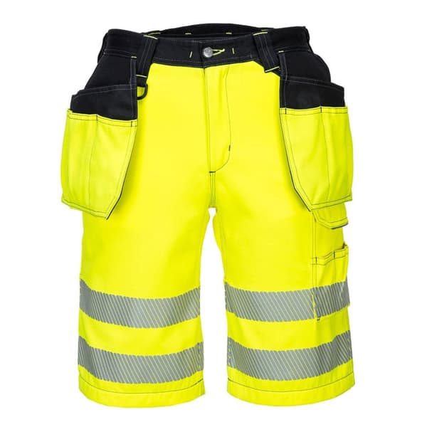 Portwest Mens PW3 Hi-Vis Holster Pocket Shorts