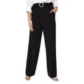 Miniatyrbillede 1 af 4: Dorothy Perkins Womens/Ladies Buckle Detail Straight Leg Trousers