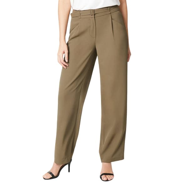 Principles Womens/Ladies Integrated Belt Wide Leg Trousers Khaki 18 UK