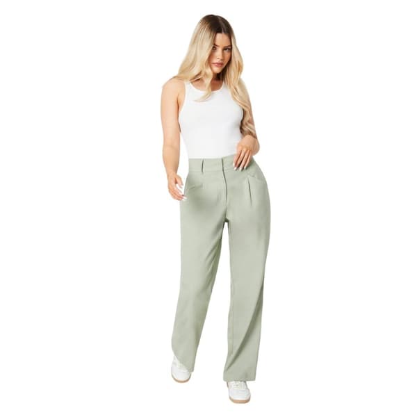 Dorothy Perkins Byxor med vida ben, dam/dam, draperade och avslappnade