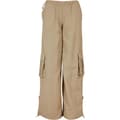Miniatyrbillede 1 af 4: Urban Classics Womens/Ladies Nylon Crinkled Wide Cargo Trousers