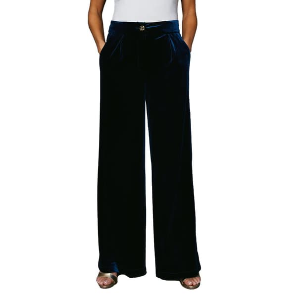 Principles Womens/Ladies Velvet Wide Leg Trousers Teal 20 UK