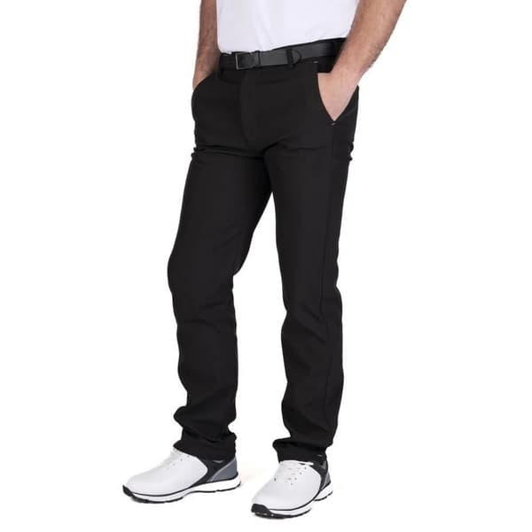 Island Green Mens Bonded Fleece Lining All Weather Trousers Black 38L