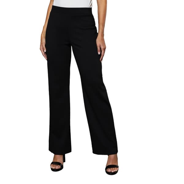 Debenhams Womens/Ladies Ponte Wide Leg Trousers Black 18 UK