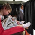 Miniatyrbillede 4 af 8: 3-delt bilvindue solbeskyttelsesgardin / myggenet - universal solskærm med UV-beskyttelse | Privatliv og lysblokering for børn og voksne