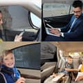 Miniatyrbillede 7 af 7: Lollanda 2-Pak - Solbeskyttelse / Myggenet til bil - Fastgjort over bildøren