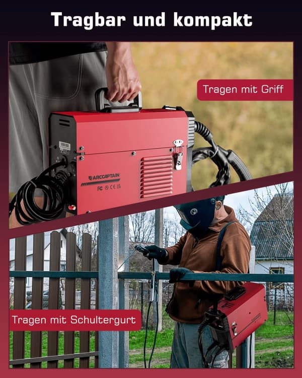 4 i 1 MIG svejsemaskine, Multi-Process Funktionalitet, Bærbar Design, Sikkerhedsbeskyttelsesfunktioner