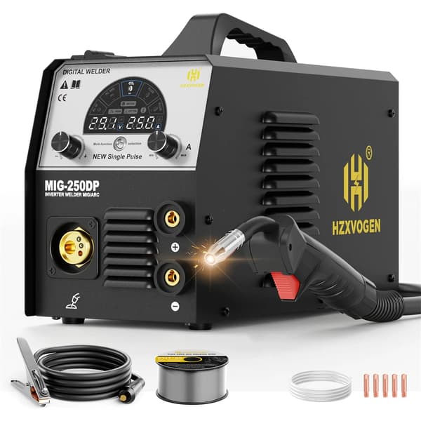 Aluminium Svejsemaskine, Stang/MIG/LIFT TIG Funktionalitet, IGBT Inverter Teknologi,MIG250DP