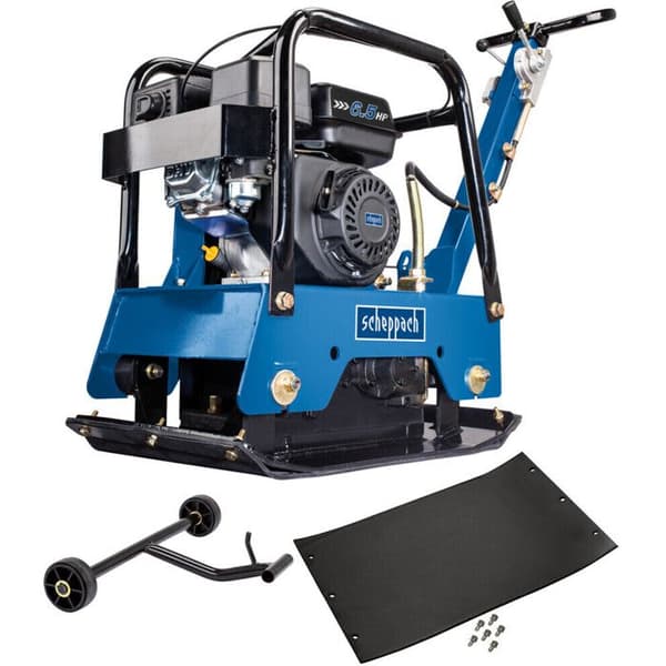 Bensin vibrationsplatta komprimator 6,5 HP HP2500S Scheppach