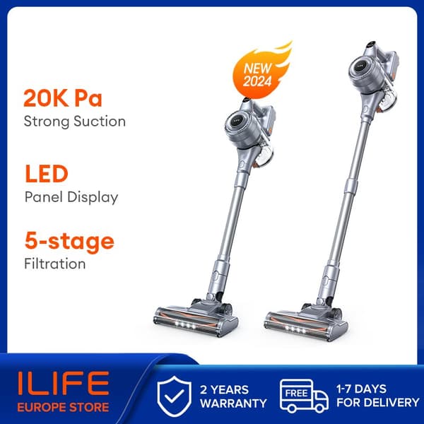 ILIFE Sladdlös Handdammsugare, 21 kPa Sugkraft, 40 Minuters Driftstid,EU