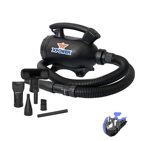 XPOWER Grooming Blower, 2 HK Motor, Varm/Kall Luftfunktion,Eu
