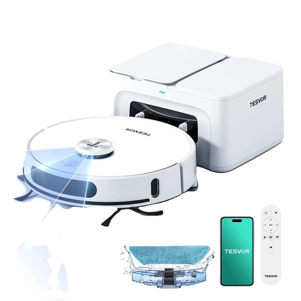 Robotdammsugare, 8000Pa sugkraft, lasernavigering,Tesvor S8 Max