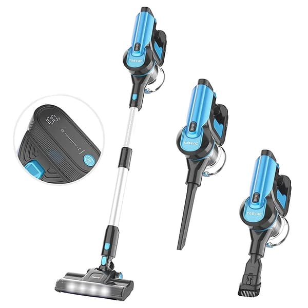 TASVAC S8 Sladdlös Dammsugare, 260W Effekt, 23000Pa Sugkraft,TASVAC S8-Blå