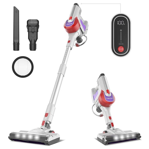 TASVAC S8 Trådløs Støvsuger, 260W Effekt, 23000Pa Sugeevne,TASVAC S8-Rød