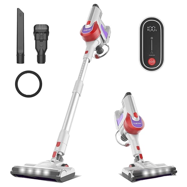 TASVAC S8 Trådløs Støvsuger, 260W Effekt, 23000Pa Sugeevne,TASVAC S8-Rød