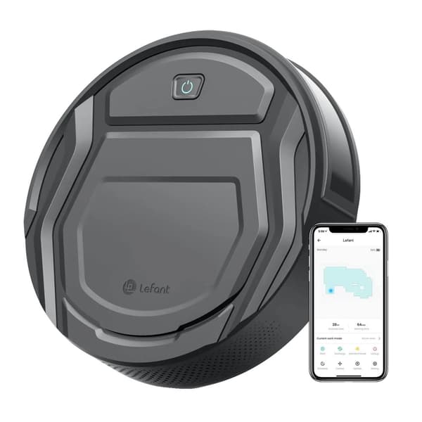 Robotdammsugare, 2200Pa sugkraft, 120 minuters driftstid, Wi-Fi/App/Alexa-kontroll,M210PRO-EU-Grå, EU