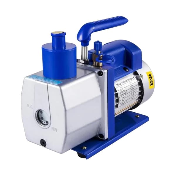 Vakuumpump, 6,0 CFM flödeshastighet, tvåstegs, ergonomiskt handtag,6 CFM