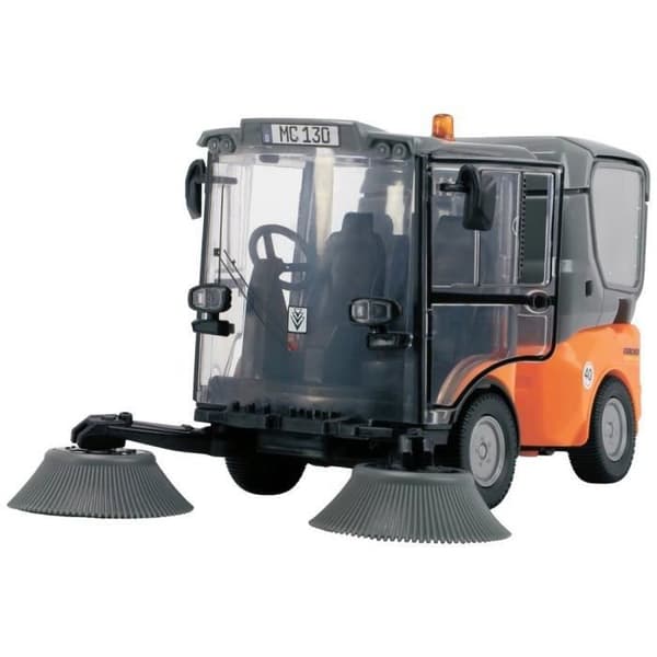 Dickie Toys Toy Sweeper - Kärcher - Vit - Rengöringsfordon med rörlig figur och tillbehör