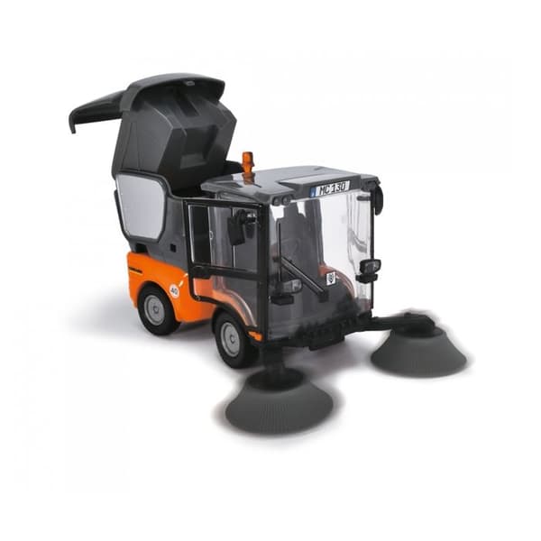 Dickie Toys Toy Sweeper - Kärcher - Vit - Rengöringsfordon med rörlig figur och tillbehör