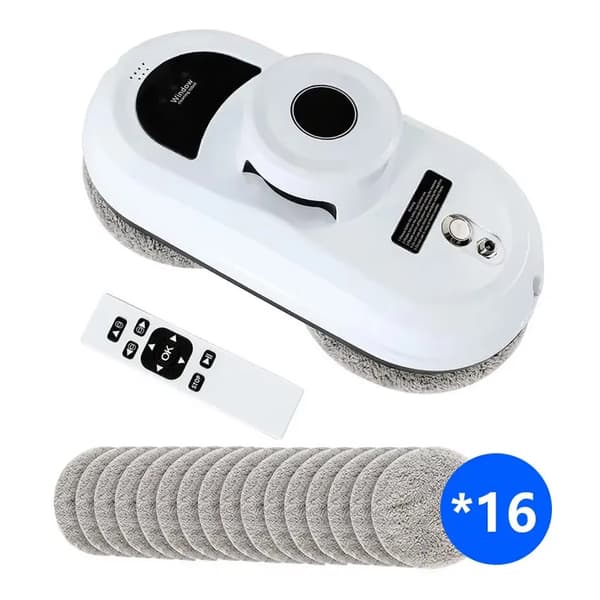 Fönsterputsrobot, Smarta säkerhetsfunktioner, Effektiv prestanda,VIT, EU, Ja