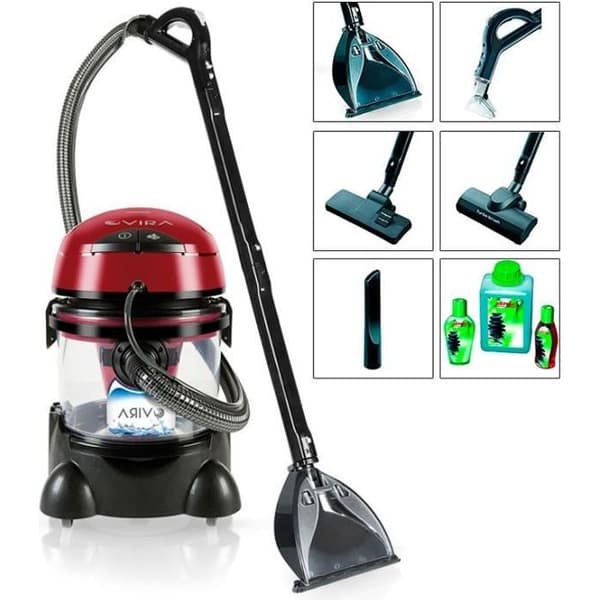 MPM Vira 4 in 1 2400W våt/torr mattschampodammsugare - röd