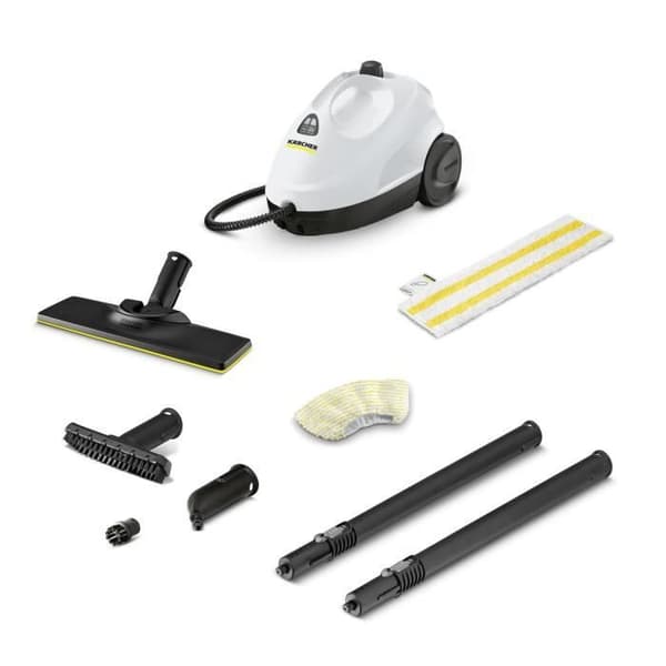 KARCHER SC 2 Easy Fix - Ångtvätt - 1500 W - 3,2 bar - Eliminerar upp till 99,99 % av virus och bakterier Svart, Vit
