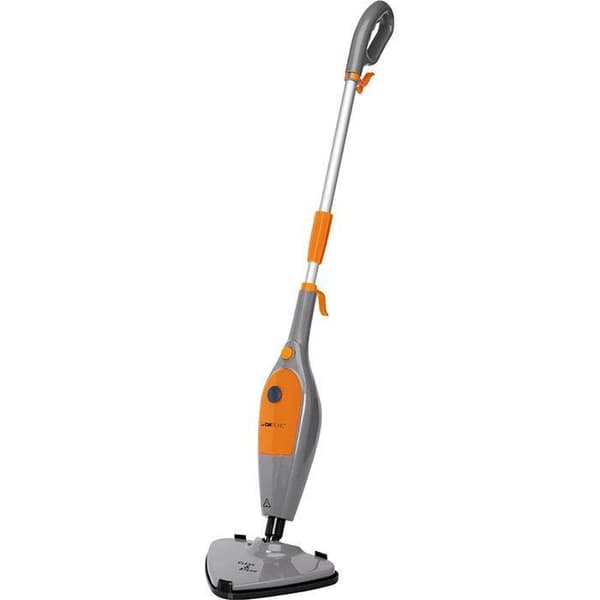 Multifunktionsångmopp - CLATRONIC - DR 3539 - Ekologisk rengöring - Maximal desinfektion - 1500W Grå, Orange