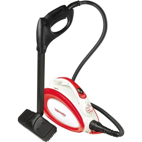 POLTI VAPORETTO Handy 20 - Ångtvätt med axelrem - 3,5 BAR - 90 g/min - 1500W - 10 tillbehör - Röd + Vit Svart, Röd, Vit