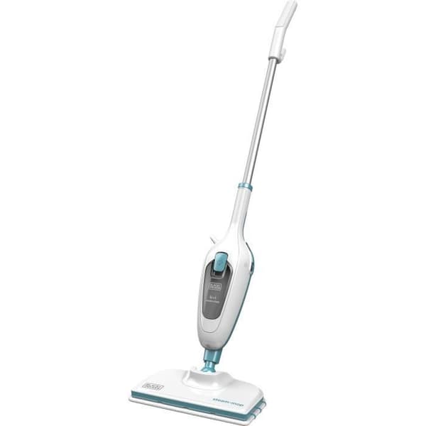 BLACK+DECKER - FSMH13E5-QS - Ångmopp med 5 i 1 handrengöring 1300W - Tank: 350 ml - Kabel: 4,8M Vit, Blå