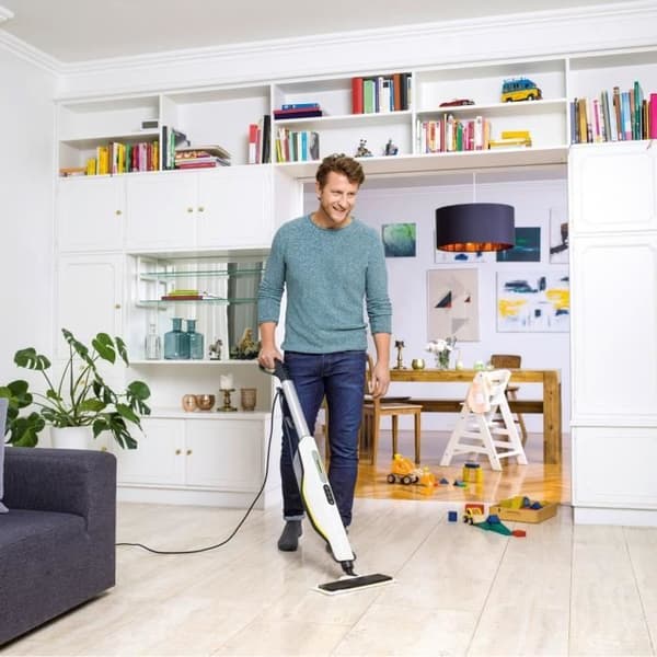 KARCHER SC 3 Upright EasyFix - Ångmopp - 1600W - Snabb uppvärmning 30 sek - Rengör 60 m² - Eliminerar upp till 99,99 % av virus.