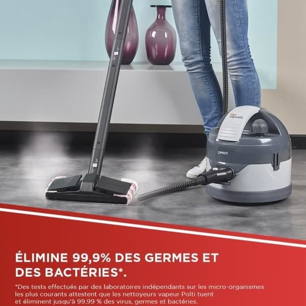 POLTI VAPORETTO ECO PRO 3.0 ångtvätt - 4,5 BAR - 9 tillbehör - 2000W - 2L