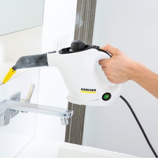 Karcher SC 1 Easy Fix ångtvätt + golvsats - 2 i 1 ångmopp - 1200 W - 3 barer - Eliminerar upp till 99,99 % av