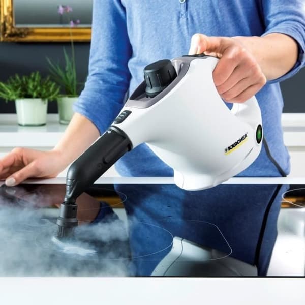 Karcher SC 1 Easy Fix ångtvätt + golvsats - 2 i 1 ångmopp - 1200 W - 3 barer - Eliminerar upp till 99,99 % av