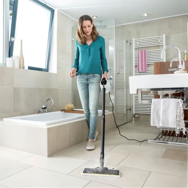 Karcher SC 1 Easy Fix ångtvätt + golvsats - 2 i 1 ångmopp - 1200 W - 3 barer - Eliminerar upp till 99,99 % av