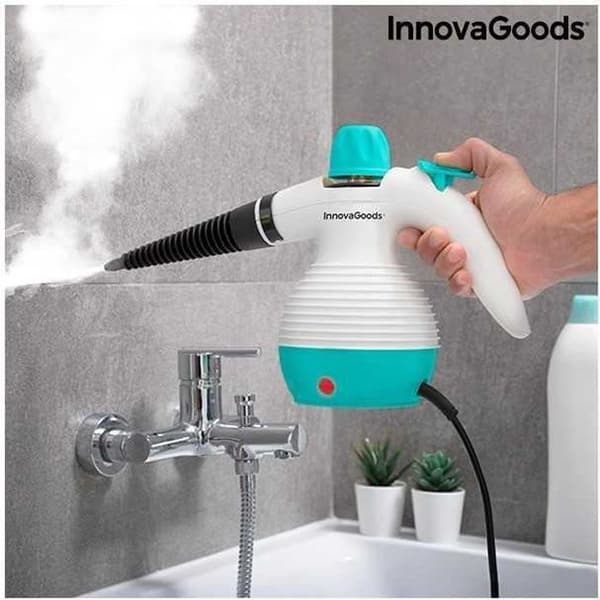 InnovaGoods Steany 9-i-1 handhållen ångbåt med tillbehör 0,35 L 3 Bar 1000W