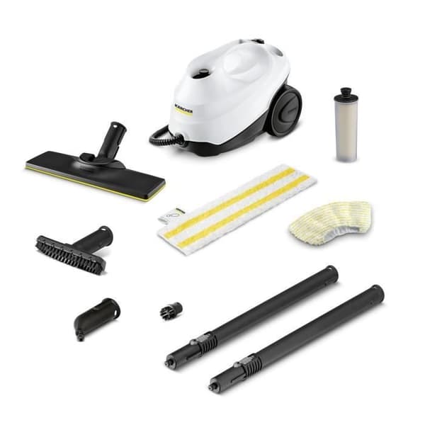KARCHER SC 3 Easy Fix - Ångtvätt - 1900 W - 3,5 bar - obegränsad autonomi - Eliminerar upp till 99,99 % av bakterievirus