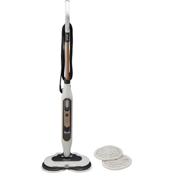 SHARK S8201EU ångmopp - Automatisk ångmopp - 2 roterande dynor - 3 ånginställningar - Tar bort fläckar och smuts